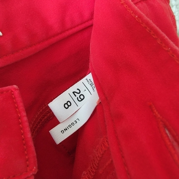 COPY - Loft Red Skinny Legging Women's Size 29T (Size 8 Tall) - Picture 4 of 8